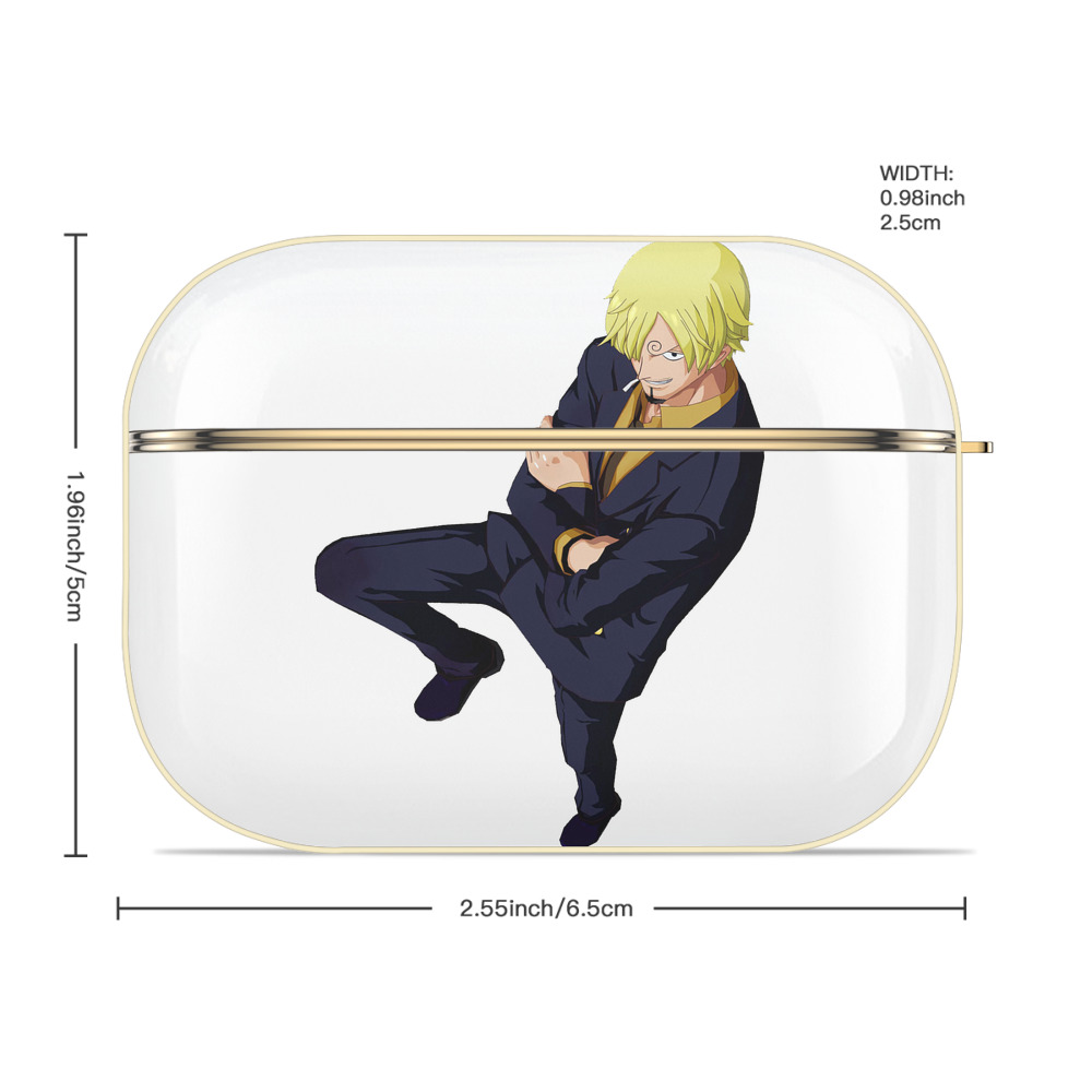 ワンピース サンジ ONE PIECE Sanji 【AirPods Pro用】ハードシェル保護ケース｜耐衝撃・防指紋・カラビナ付き商品仕様