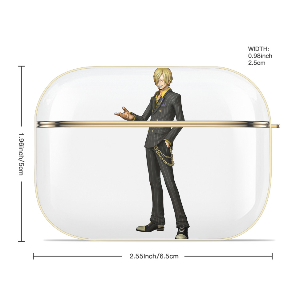 ワンピース サンジ ONE PIECE Sanji 【AirPods Pro用】ハードシェル保護ケース｜耐衝撃・防指紋・カラビナ付き商品仕様