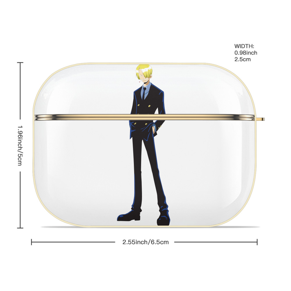 ワンピース サンジ ONE PIECE Sanji 【AirPods Pro用】ハードシェル保護ケース｜耐衝撃・防指紋・カラビナ付き商品仕様