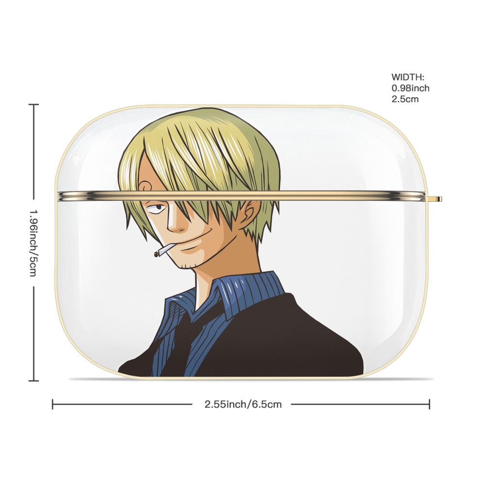 ワンピース サンジ ONE PIECE Sanji 【AirPods Pro用】ハードシェル保護ケース｜耐衝撃・防指紋・カラビナ付き商品仕様