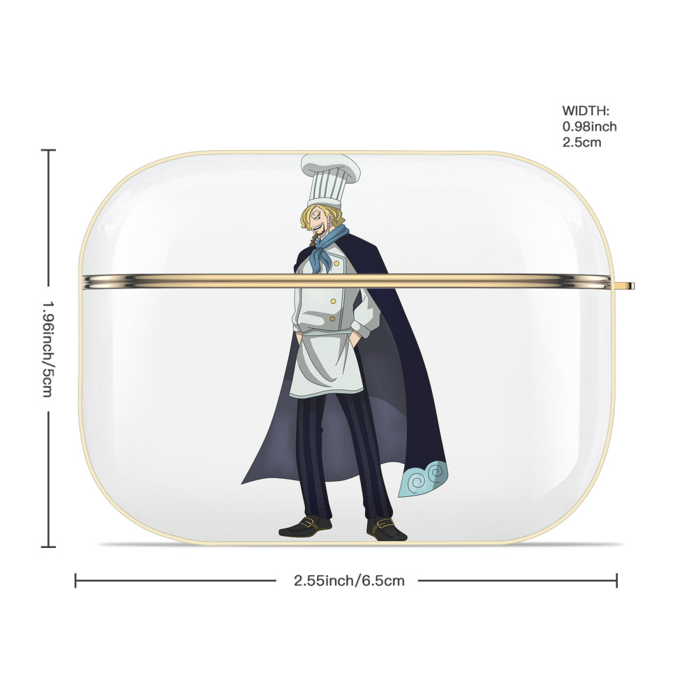 ワンピース サンジ ONE PIECE Sanji 【AirPods Pro用】ハードシェル保護ケース｜耐衝撃・防指紋・カラビナ付き商品仕様