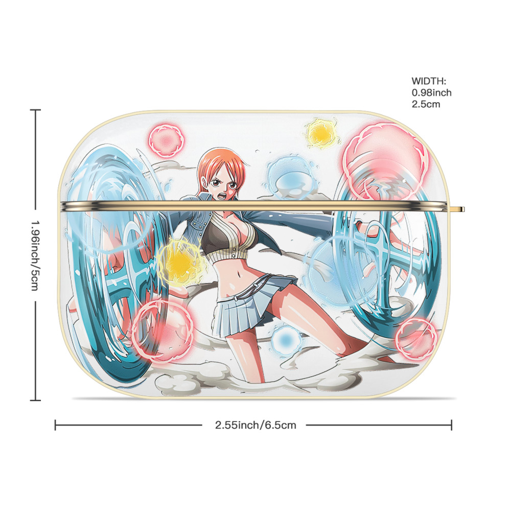 ワンピース ナミ ONE PIECE Nami 【AirPods Pro用】ハードシェル保護ケース｜耐衝撃・防指紋・カラビナ付き商品仕様