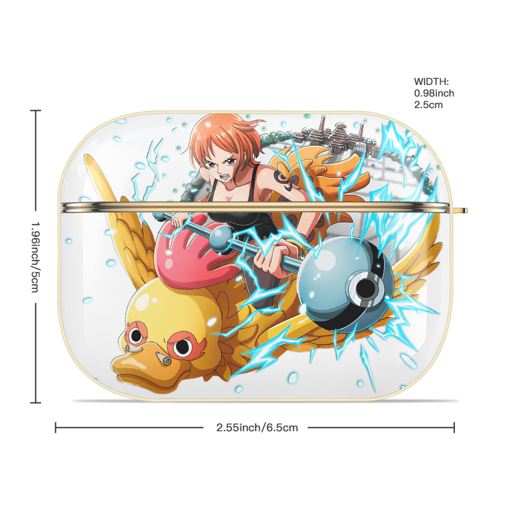 ワンピース ナミ ONE PIECE Nami 【AirPods Pro用】ハードシェル保護ケース｜耐衝撃・防指紋・カラビナ付き商品仕様