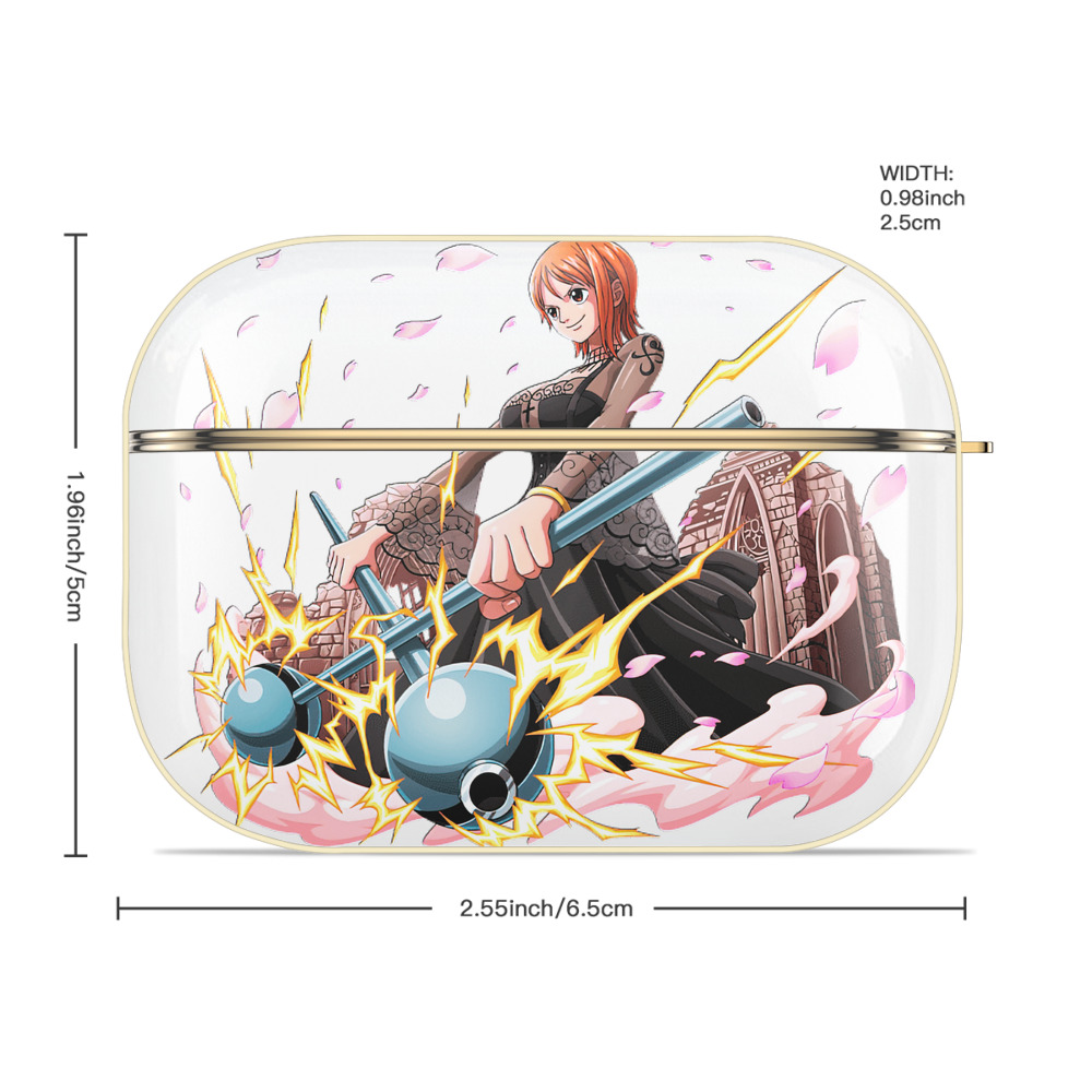 ワンピース ナミ ONE PIECE Nami 【AirPods Pro用】ハードシェル保護ケース｜耐衝撃・防指紋・カラビナ付き商品仕様