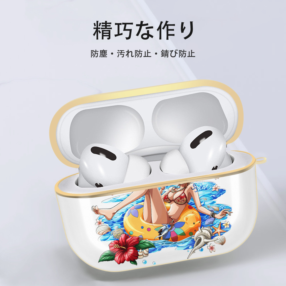 ワンピース ナミ ONE PIECE Nami 【AirPods Pro用】ハードシェル保護ケース｜耐衝撃・防指紋・カラビナ付き商品仕様