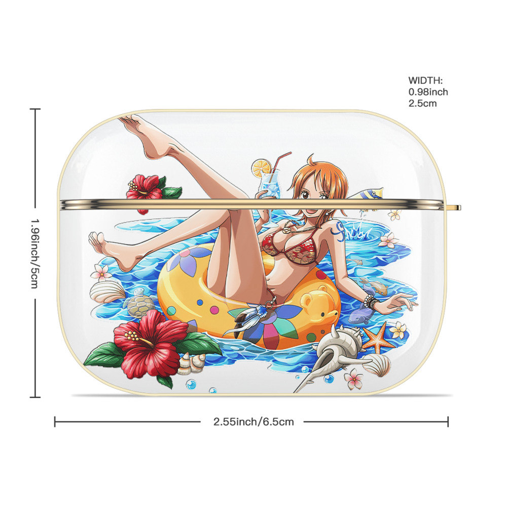 ワンピース ナミ ONE PIECE Nami 【AirPods Pro用】ハードシェル保護ケース｜耐衝撃・防指紋・カラビナ付き商品仕様