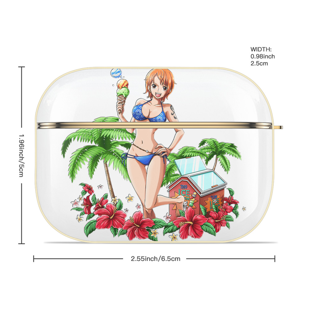 ワンピース ナミ ONE PIECE Nami 【AirPods Pro用】ハードシェル保護ケース｜耐衝撃・防指紋・カラビナ付き商品仕様