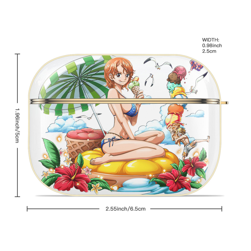 ワンピース ナミ ONE PIECE Nami 【AirPods Pro用】ハードシェル保護ケース｜耐衝撃・防指紋・カラビナ付き商品仕様