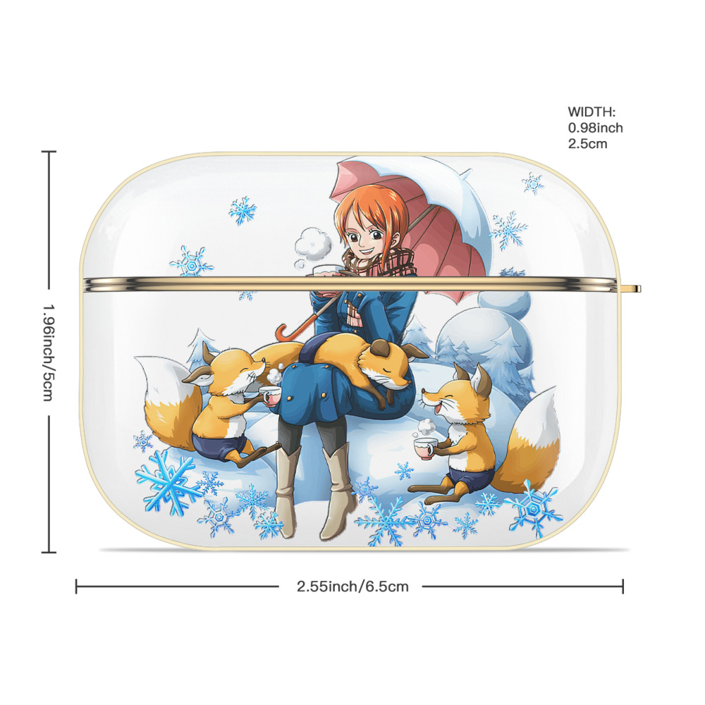 ワンピース ナミ ONE PIECE Nami 【AirPods Pro用】ハードシェル保護ケース｜耐衝撃・防指紋・カラビナ付き商品仕様