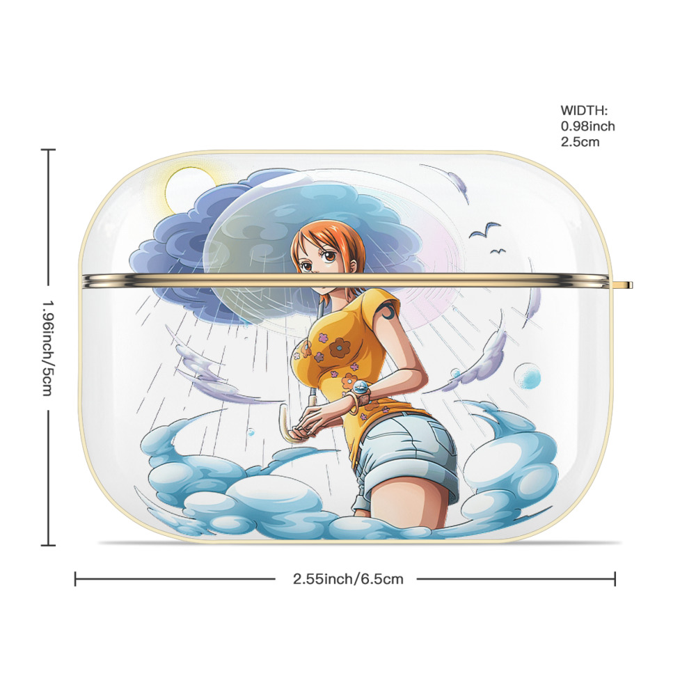 ワンピース ナミ ONE PIECE Nami 【AirPods Pro用】ハードシェル保護ケース｜耐衝撃・防指紋・カラビナ付き商品仕様