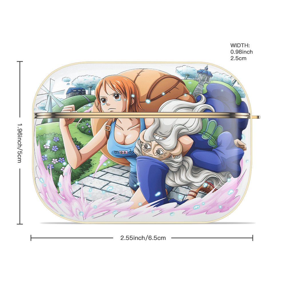 ワンピース ナミ ONE PIECE Nami 【AirPods Pro用】ハードシェル保護ケース｜耐衝撃・防指紋・カラビナ付き商品仕様