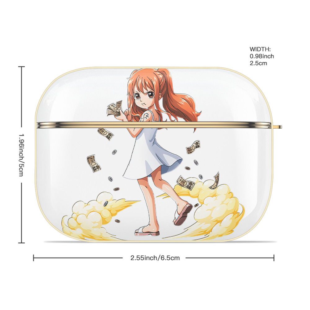 ワンピース ナミ ONE PIECE Nami 【AirPods Pro用】ハードシェル保護ケース｜耐衝撃・防指紋・カラビナ付き商品仕様