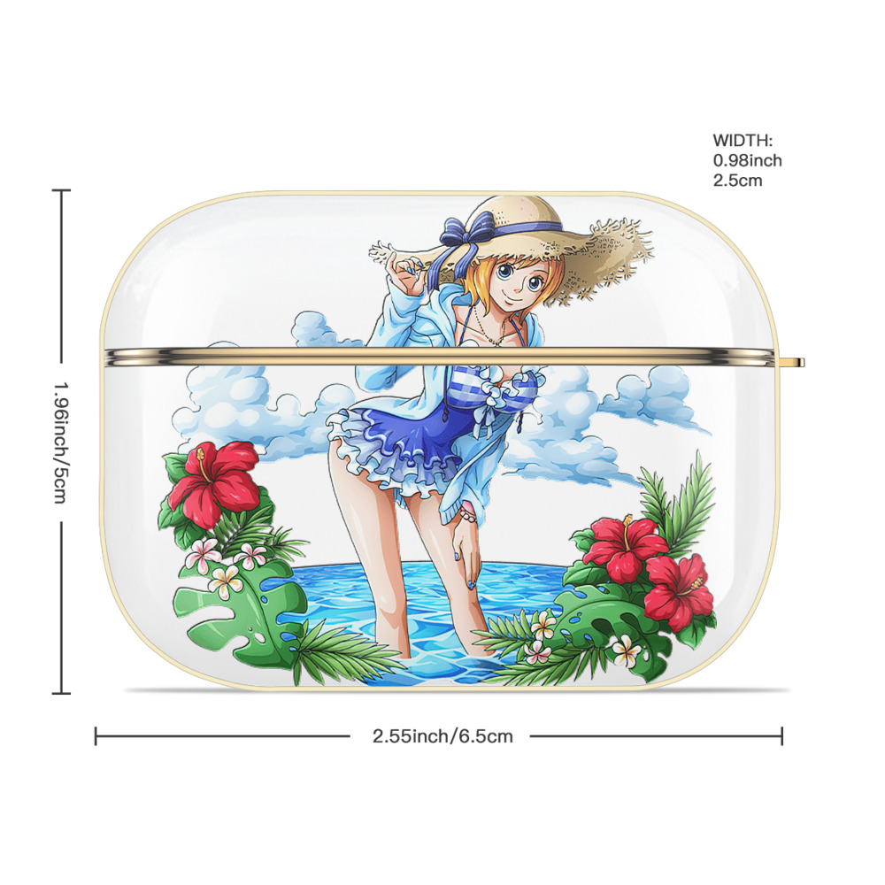 ワンピース ナミ ONE PIECE Nami 【AirPods Pro用】ハードシェル保護ケース｜耐衝撃・防指紋・カラビナ付き商品仕様