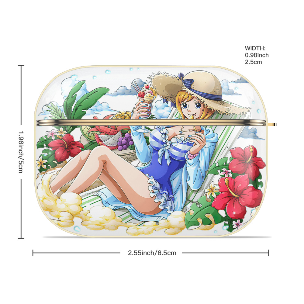 ワンピース ナミ ONE PIECE Nami 【AirPods Pro用】ハードシェル保護ケース｜耐衝撃・防指紋・カラビナ付き商品仕様