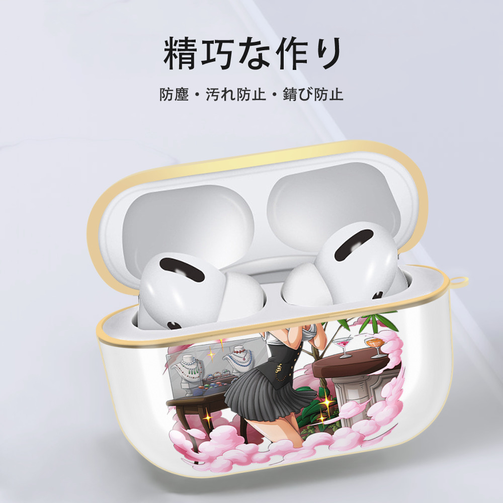 ワンピース ナミ ONE PIECE Nami 【AirPods Pro用】ハードシェル保護ケース｜耐衝撃・防指紋・カラビナ付き商品仕様