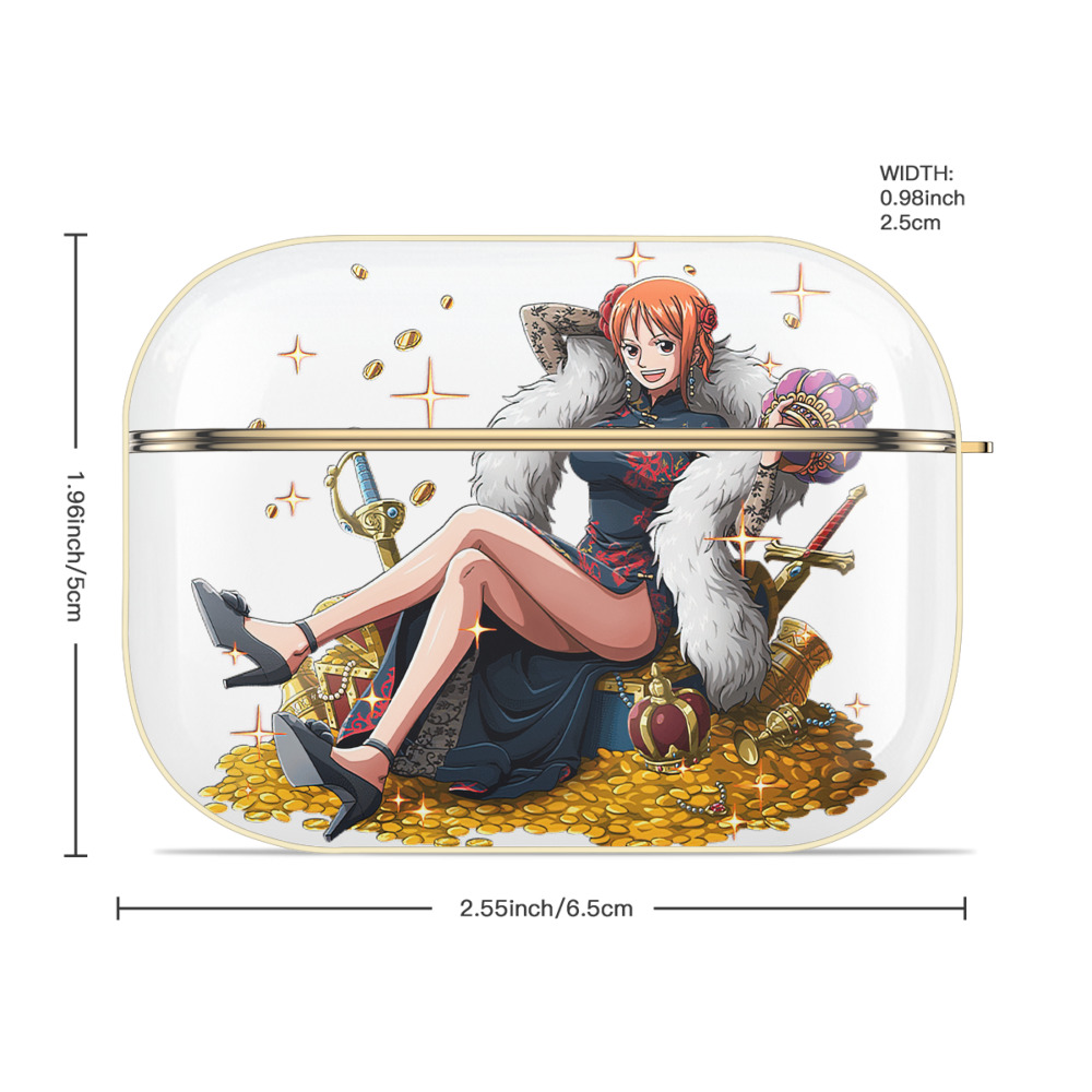 ワンピース ナミ ONE PIECE Nami 【AirPods Pro用】ハードシェル保護ケース｜耐衝撃・防指紋・カラビナ付き商品仕様