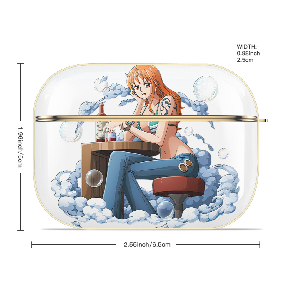 ワンピース ナミ ONE PIECE Nami 【AirPods Pro用】ハードシェル保護ケース｜耐衝撃・防指紋・カラビナ付き商品仕様