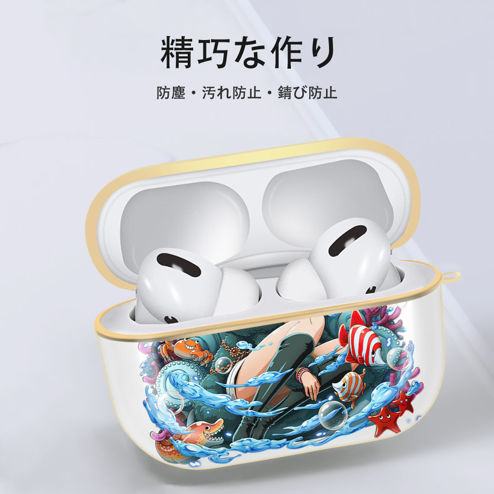 ワンピース ナミ ONE PIECE Nami 【AirPods Pro用】ハードシェル保護ケース｜耐衝撃・防指紋・カラビナ付き商品仕様
