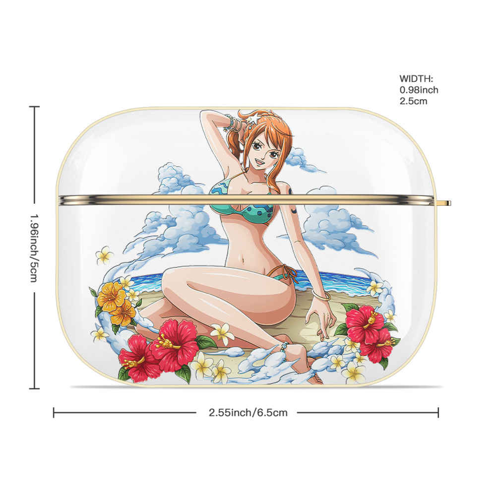 ワンピース ナミ ONE PIECE Nami 【AirPods Pro用】ハードシェル保護ケース｜耐衝撃・防指紋・カラビナ付き商品仕様