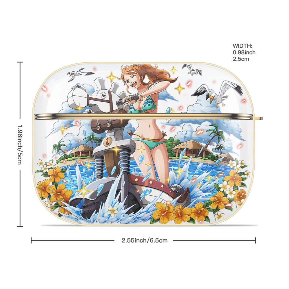 ワンピース ナミ ONE PIECE Nami 【AirPods Pro用】ハードシェル保護ケース｜耐衝撃・防指紋・カラビナ付き商品仕様