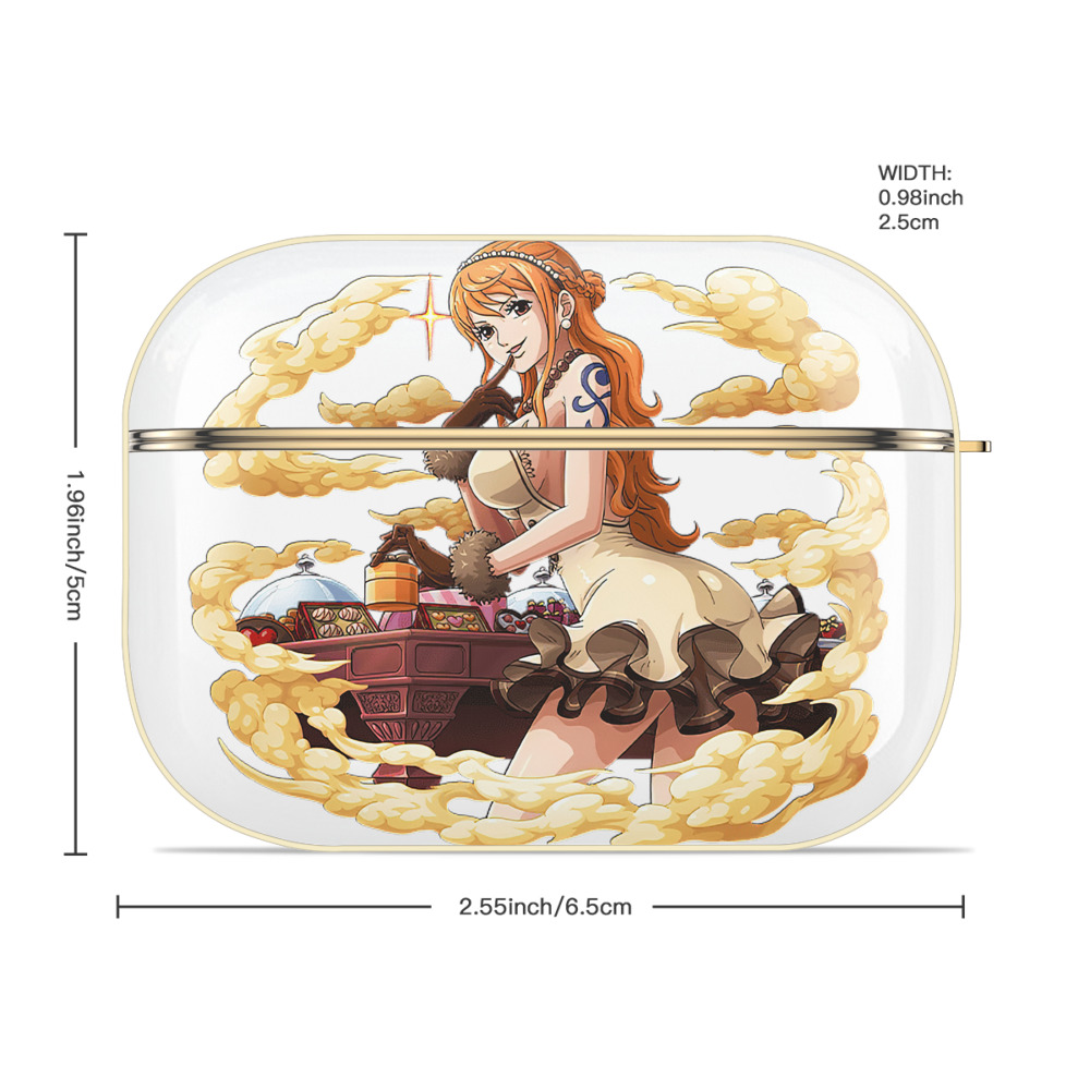 ワンピース ナミ ONE PIECE Nami 【AirPods Pro用】ハードシェル保護ケース｜耐衝撃・防指紋・カラビナ付き商品仕様
