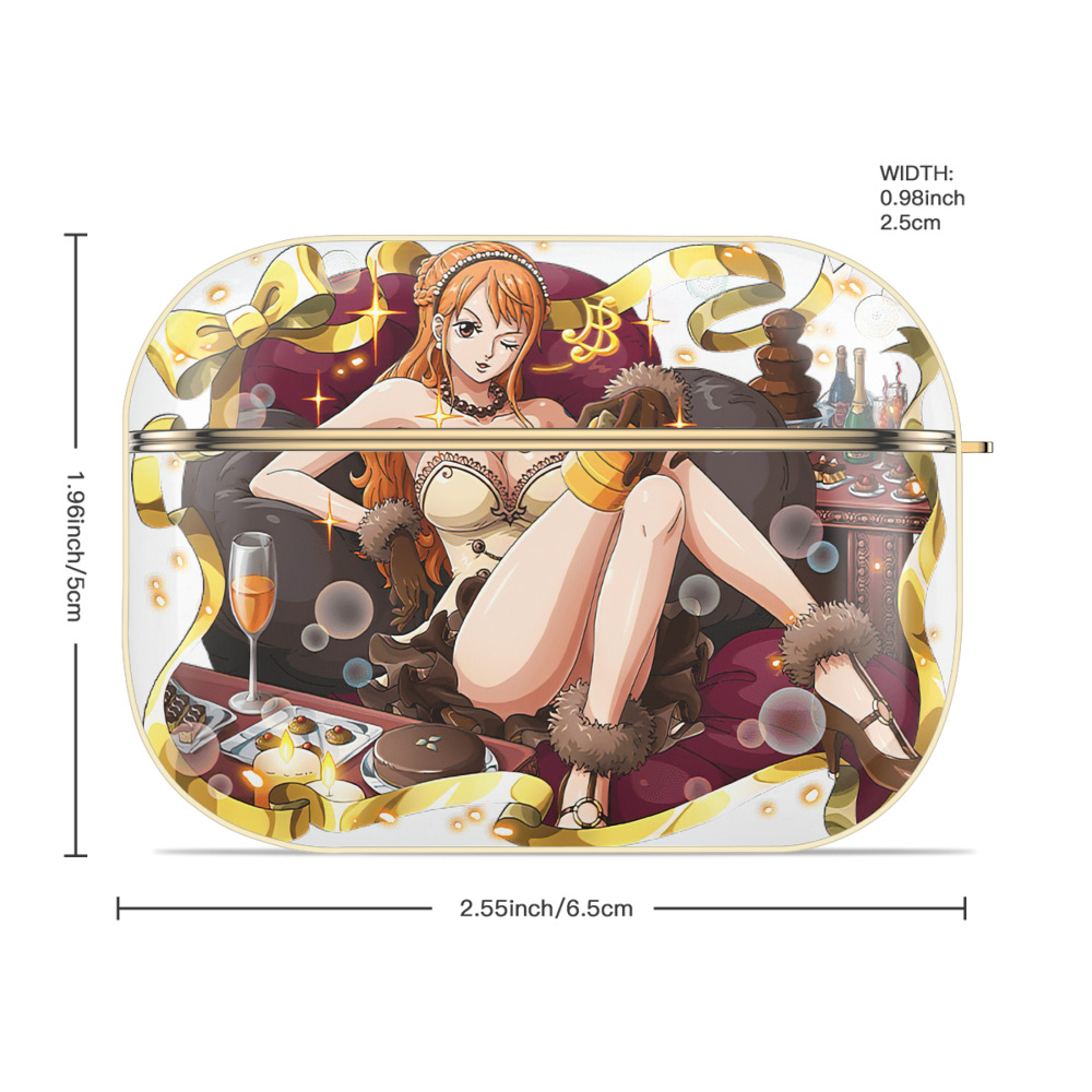 ワンピース ナミ ONE PIECE Nami 【AirPods Pro用】ハードシェル保護ケース｜耐衝撃・防指紋・カラビナ付き商品仕様