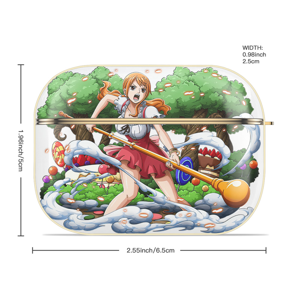 ワンピース ナミ ONE PIECE Nami 【AirPods Pro用】ハードシェル保護ケース｜耐衝撃・防指紋・カラビナ付き商品仕様