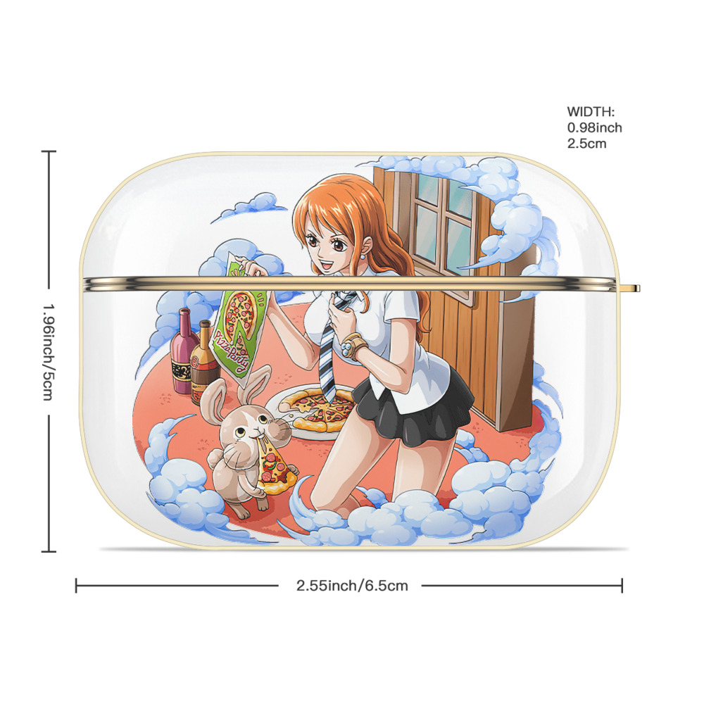 ワンピース ナミ ONE PIECE Nami 【AirPods Pro用】ハードシェル保護ケース｜耐衝撃・防指紋・カラビナ付き商品仕様