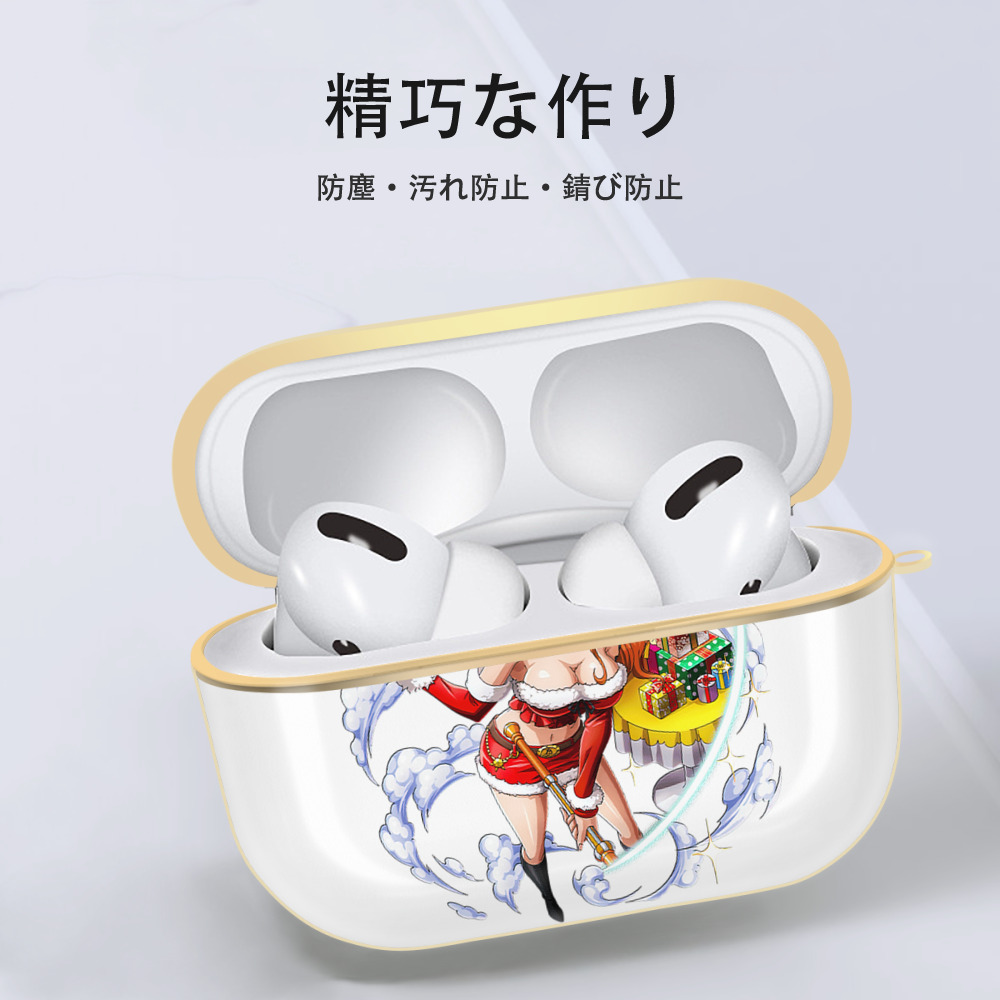 ワンピース ナミ ONE PIECE Nami 【AirPods Pro用】ハードシェル保護ケース｜耐衝撃・防指紋・カラビナ付き商品仕様