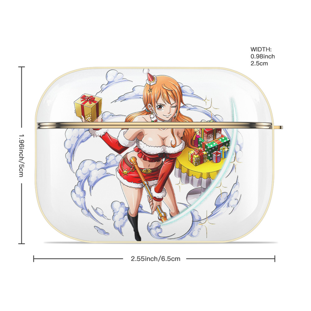 ワンピース ナミ ONE PIECE Nami 【AirPods Pro用】ハードシェル保護ケース｜耐衝撃・防指紋・カラビナ付き商品仕様