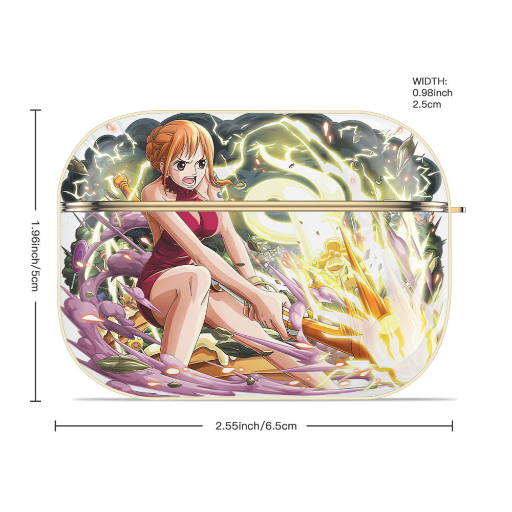 ワンピース ナミ ONE PIECE Nami 【AirPods Pro用】ハードシェル保護ケース｜耐衝撃・防指紋・カラビナ付き商品仕様