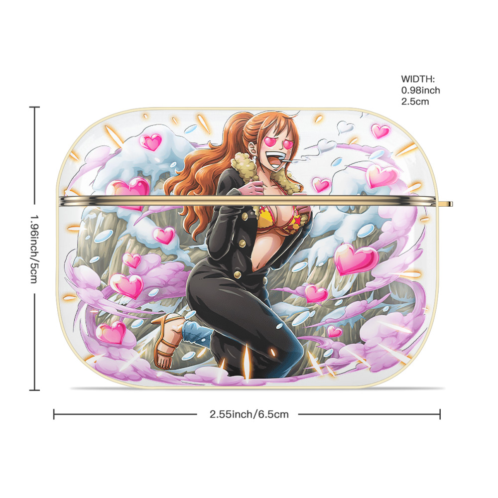 ワンピース ナミ ONE PIECE Nami 【AirPods Pro用】ハードシェル保護ケース｜耐衝撃・防指紋・カラビナ付き商品仕様