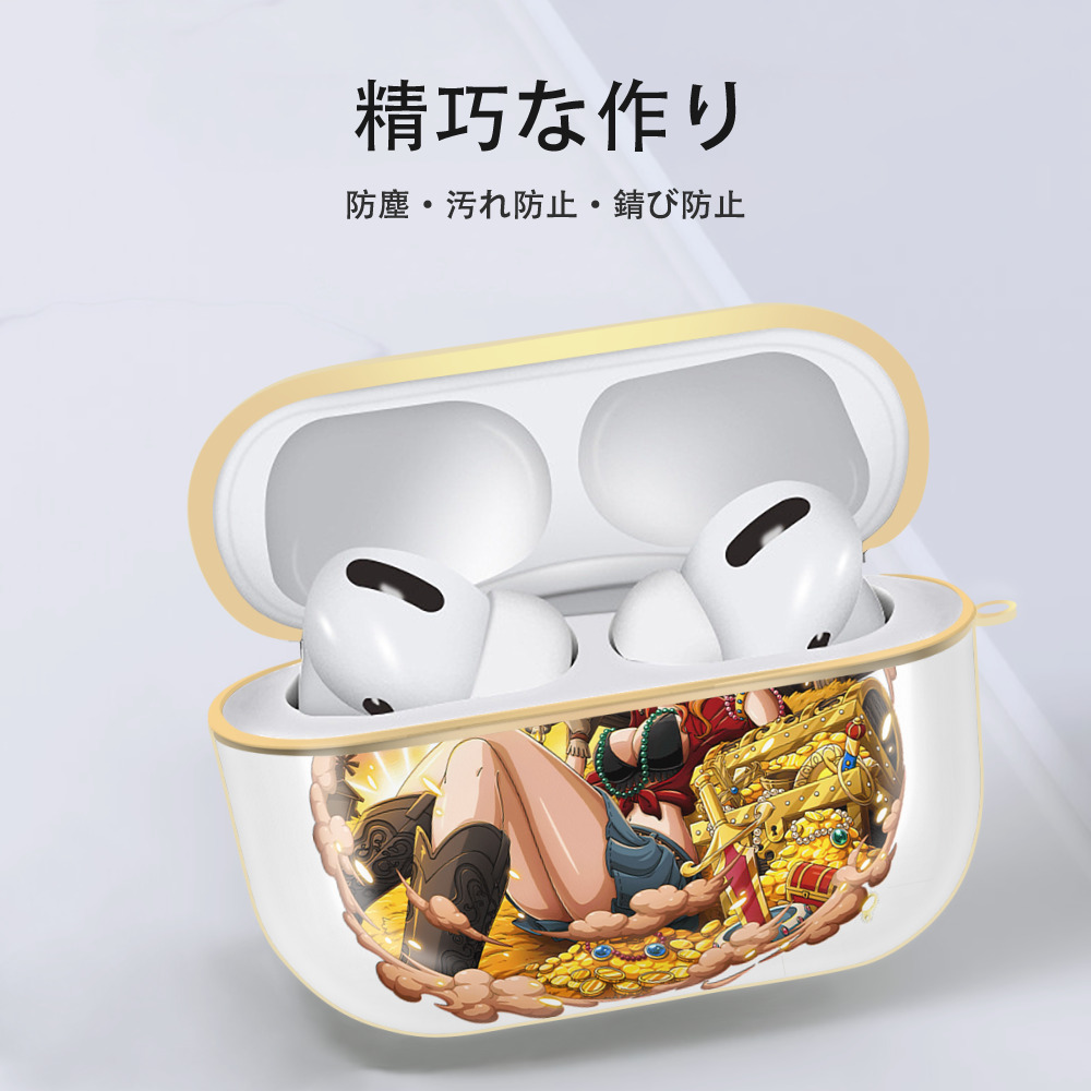 ワンピース ナミ ONE PIECE Nami 【AirPods Pro用】ハードシェル保護ケース｜耐衝撃・防指紋・カラビナ付き商品仕様