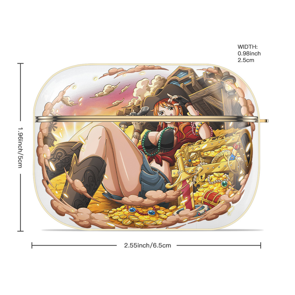 ワンピース ナミ ONE PIECE Nami 【AirPods Pro用】ハードシェル保護ケース｜耐衝撃・防指紋・カラビナ付き商品仕様