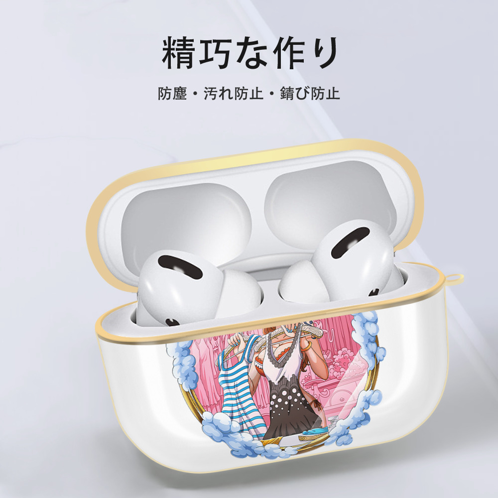 ワンピース ナミ ONE PIECE Nami 【AirPods Pro用】ハードシェル保護ケース｜耐衝撃・防指紋・カラビナ付き商品仕様