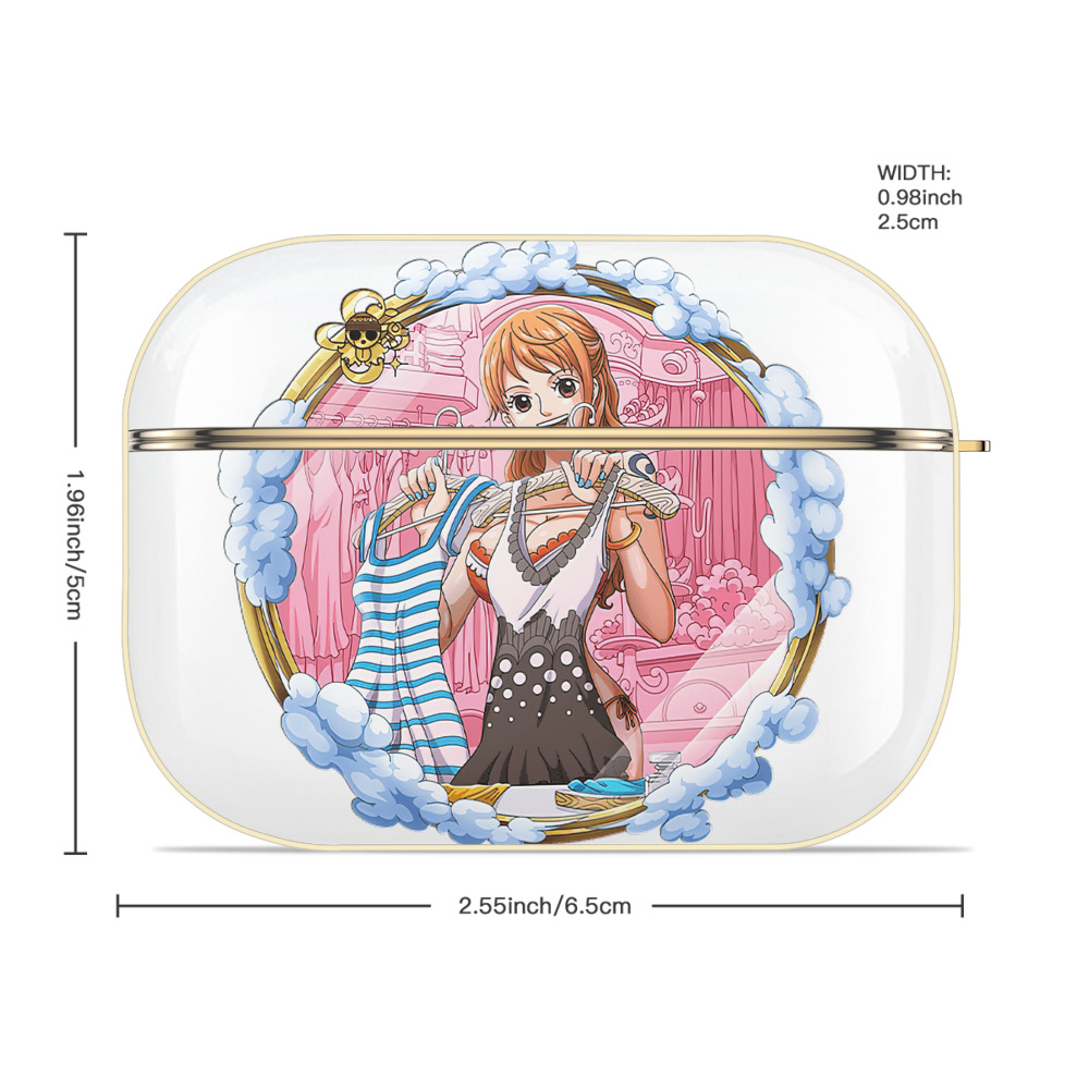 ワンピース ナミ ONE PIECE Nami 【AirPods Pro用】ハードシェル保護ケース｜耐衝撃・防指紋・カラビナ付き商品仕様