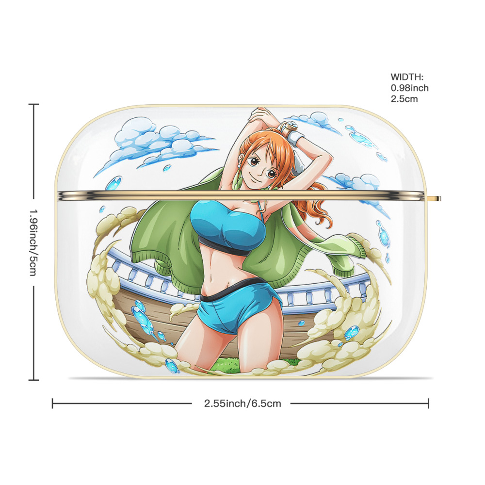 ワンピース ナミ ONE PIECE Nami 【AirPods Pro用】ハードシェル保護ケース｜耐衝撃・防指紋・カラビナ付き商品仕様