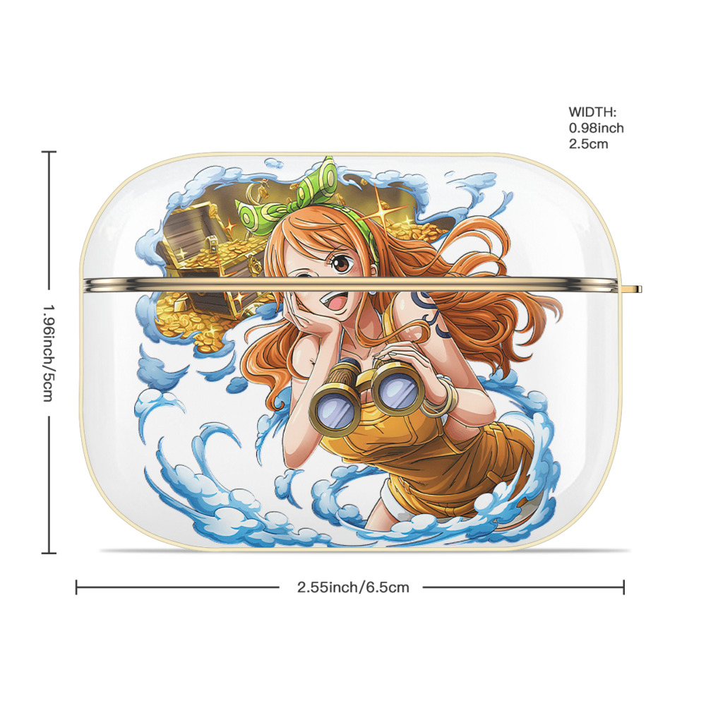 ワンピース ナミ ONE PIECE Nami 【AirPods Pro用】ハードシェル保護ケース｜耐衝撃・防指紋・カラビナ付き商品仕様
