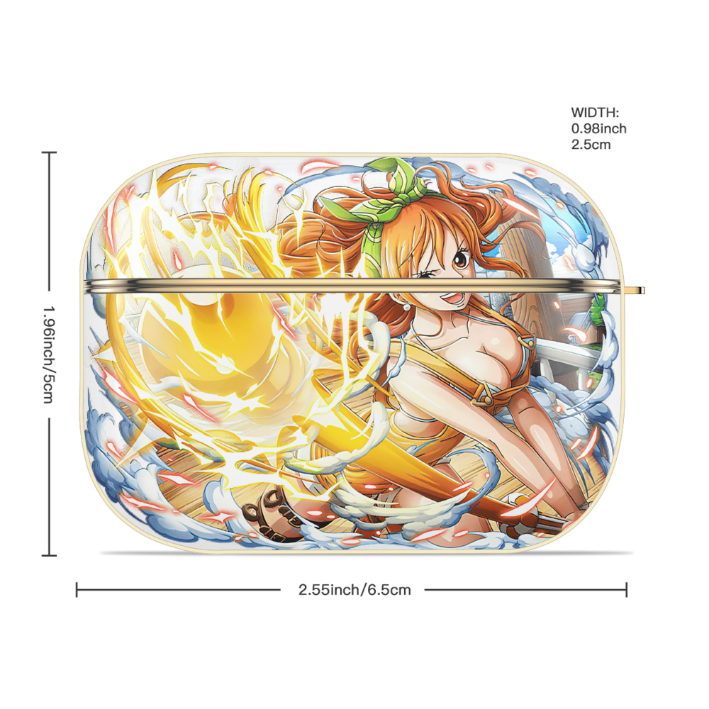 ワンピース ナミ ONE PIECE Nami 【AirPods Pro用】ハードシェル保護ケース｜耐衝撃・防指紋・カラビナ付き商品仕様