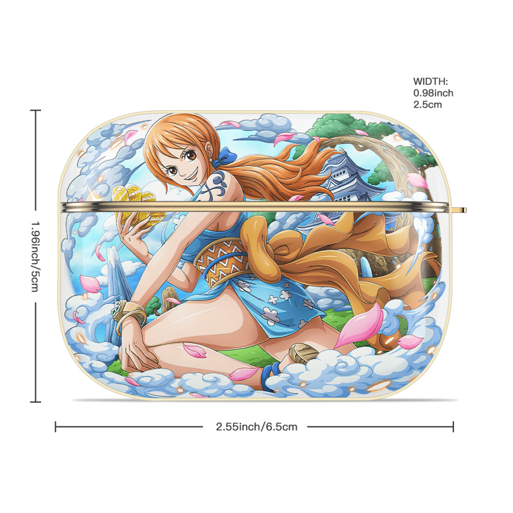 ワンピース ナミ ONE PIECE Nami 【AirPods Pro用】ハードシェル保護ケース｜耐衝撃・防指紋・カラビナ付き商品仕様