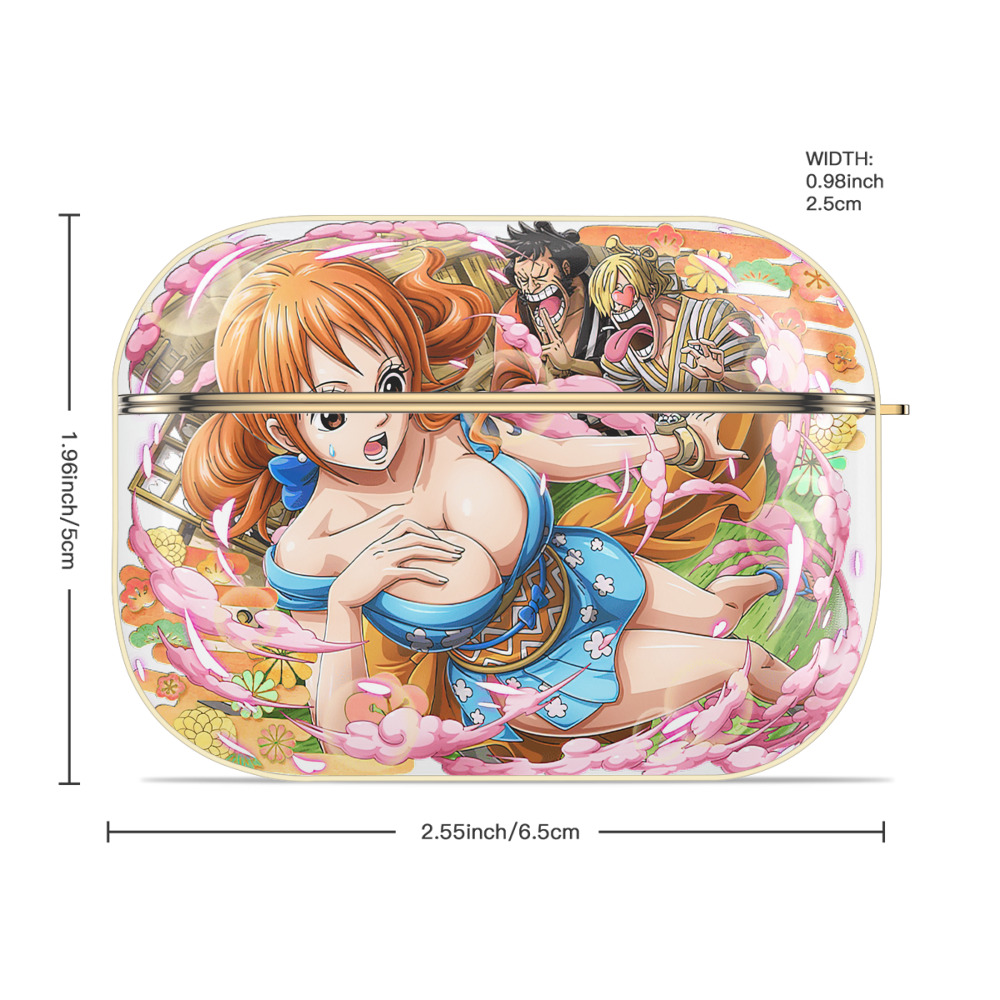 ワンピース ナミ ONE PIECE Nami 【AirPods Pro用】ハードシェル保護ケース｜耐衝撃・防指紋・カラビナ付き商品仕様