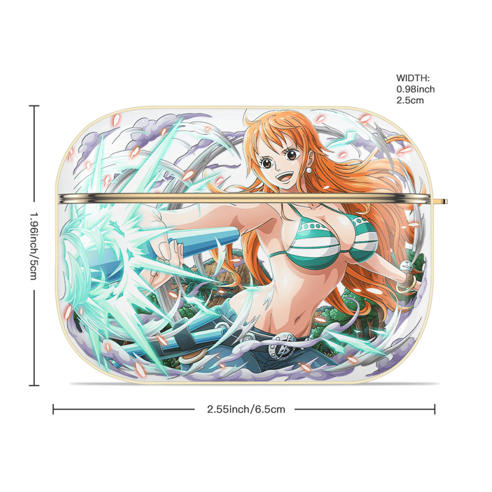 ワンピース ナミ ONE PIECE Nami 【AirPods Pro用】ハードシェル保護ケース｜耐衝撃・防指紋・カラビナ付き商品仕様