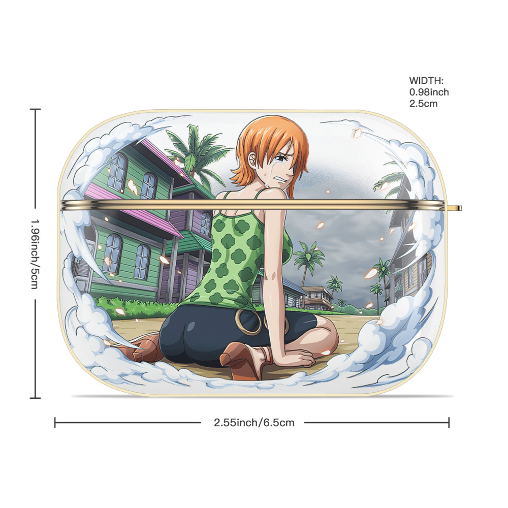 ワンピース ナミ ONE PIECE Nami 【AirPods Pro用】ハードシェル保護ケース｜耐衝撃・防指紋・カラビナ付き商品仕様