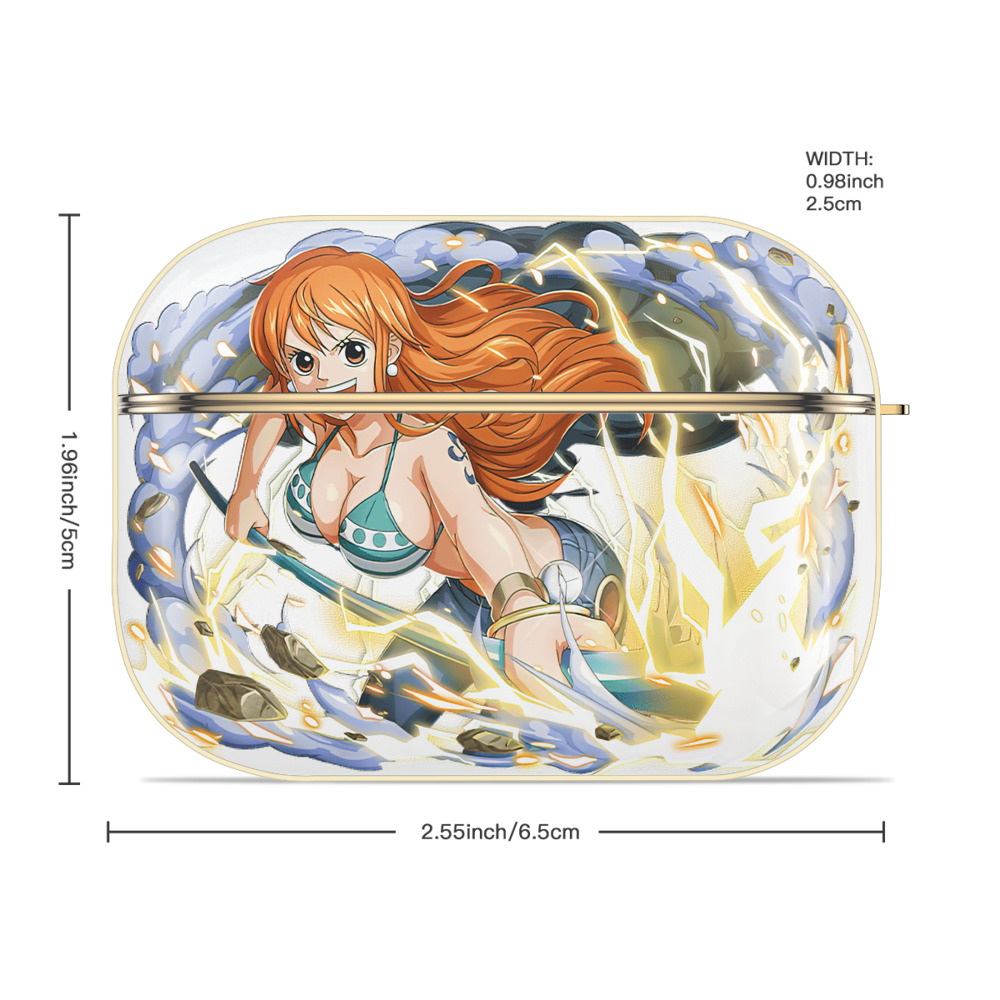 ワンピース ナミ ONE PIECE Nami 【AirPods Pro用】ハードシェル保護ケース｜耐衝撃・防指紋・カラビナ付き商品仕様