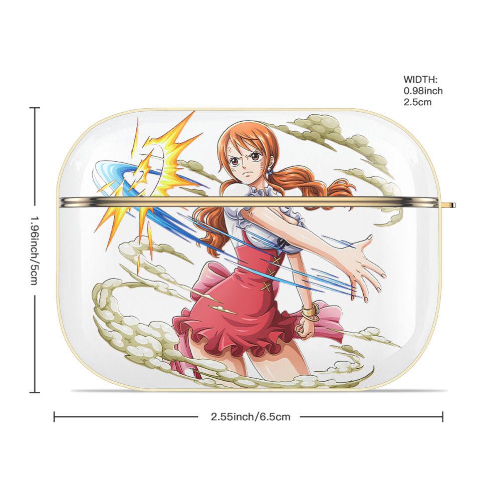 ワンピース ナミ ONE PIECE Nami 【AirPods Pro用】ハードシェル保護ケース｜耐衝撃・防指紋・カラビナ付き商品仕様