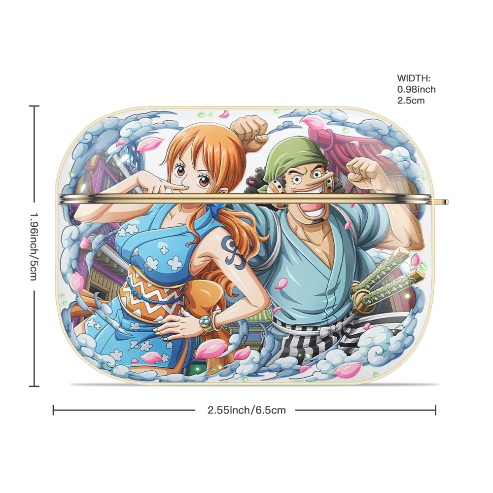 ワンピース ナミ ONE PIECE Nami 【AirPods Pro用】ハードシェル保護ケース｜耐衝撃・防指紋・カラビナ付き商品仕様