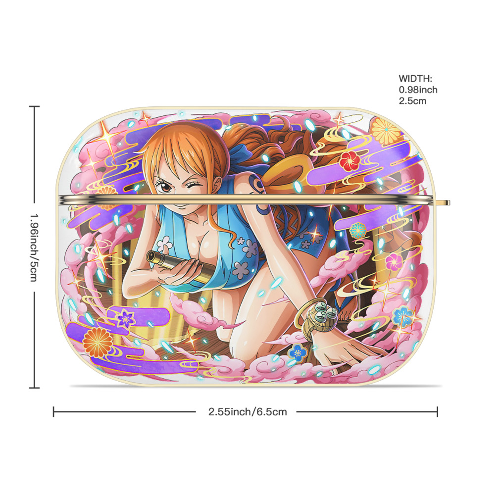 ワンピース ナミ ONE PIECE Nami 【AirPods Pro用】ハードシェル保護ケース｜耐衝撃・防指紋・カラビナ付き商品仕様