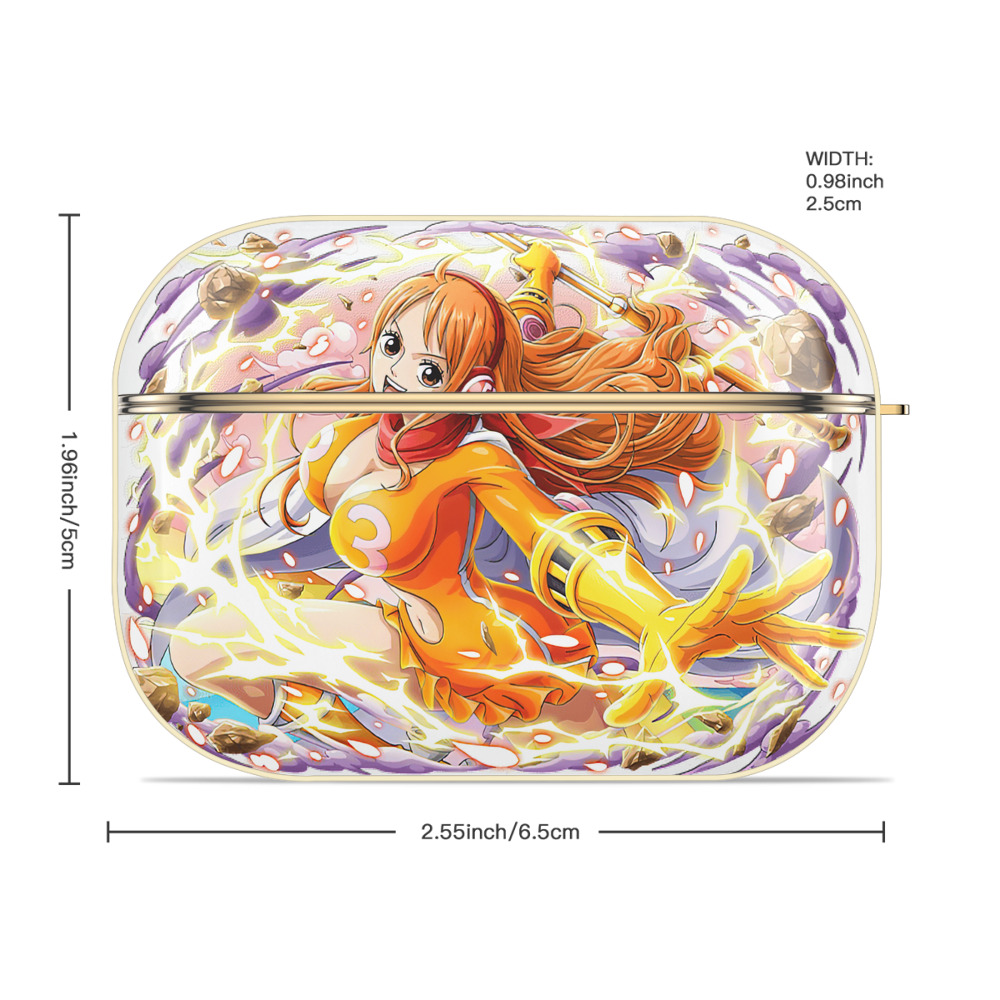 ワンピース ナミ ONE PIECE Nami 【AirPods Pro用】ハードシェル保護ケース｜耐衝撃・防指紋・カラビナ付き商品仕様