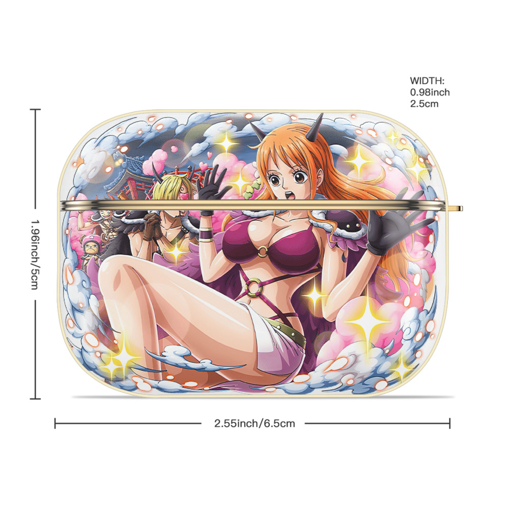 ワンピース ナミ ONE PIECE Nami 【AirPods Pro用】ハードシェル保護ケース｜耐衝撃・防指紋・カラビナ付き商品仕様