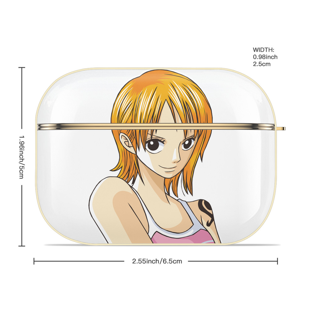 ワンピース ナミ ONE PIECE Nami 【AirPods Pro用】ハードシェル保護ケース｜耐衝撃・防指紋・カラビナ付き商品仕様